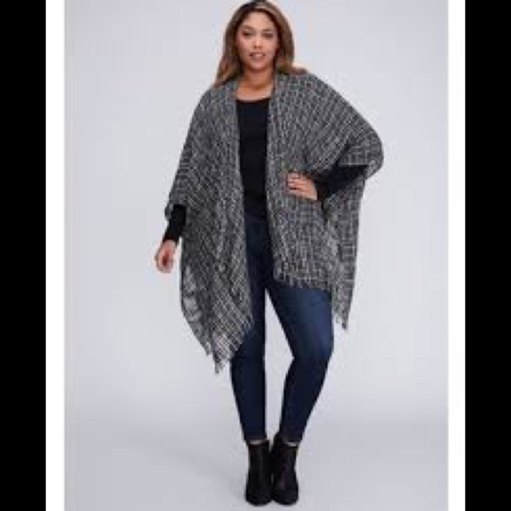 Lane Bryant Plaid Kimono